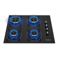 MONDIAL Cooktop A Gás, 4 Bocas, Preto/Inox, Bivolt - CTG-01